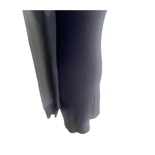 All Saints Milo Funnel Sweater Dress Black Size 6 Wool Cashmere Blend Minimalist