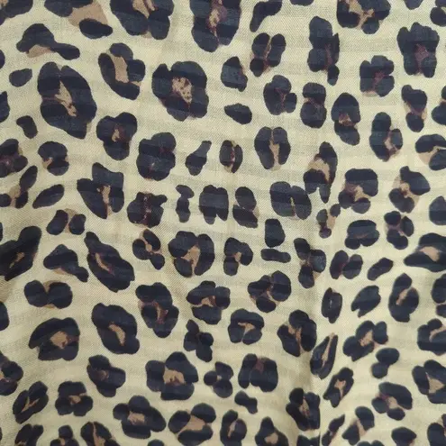 Reversible‎ Infinity Scarf Striped & Cheetah Prints Brown - Image 2