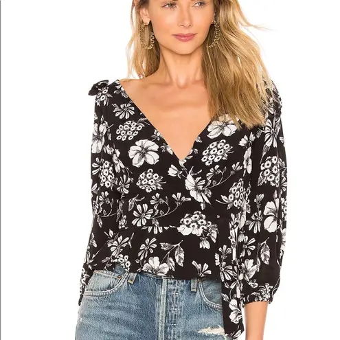 Majorelle  |Stevie Top Black Woodland Floral