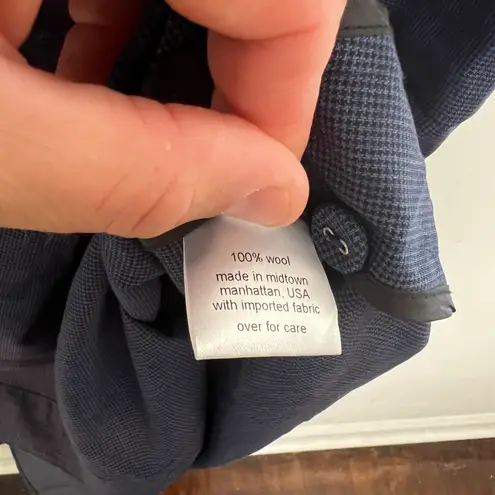 Rachel Comey - Kava Dress Navy Crewneck Dress Curved Hem Career Professional Work