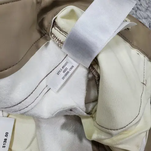 Madewell  Perfect Vintage Straight Jean Faux Leather Edition Pumice Beige Tan 29