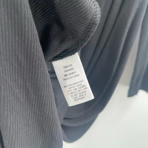 LNA CLOTHING Dress Size 1X Plus Size Milou One Shoulder Ribbed Black Curvy NWT