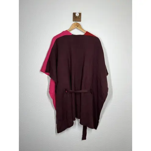 Lane Bryant  Color Block Tie Waist Poncho Sweater Size 22/28