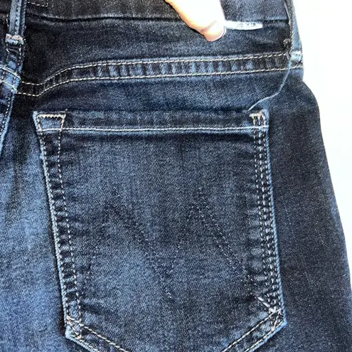 Mother “The Looker” Crop Skinny Jeans Coffee Tea or Me Wash Size 26 Blue