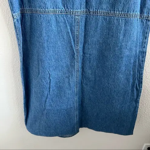 Sag Harbor Vintage Sport Denim Dress 90s Y2K 100% Cotton Small