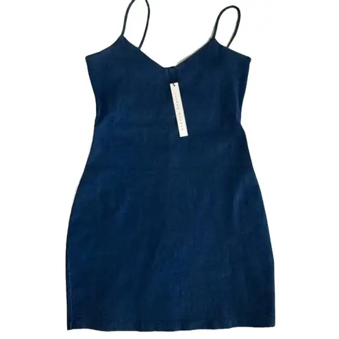 Susana Monaco NWT Dark Denim Slip Dress Women’s Small Stretch Mini Dress $198