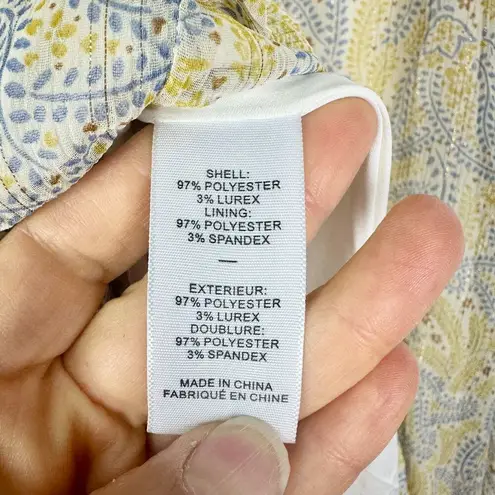 Likely Lucy Dress Size 8 NEW Green Tea Multi Lined Cut Out Hem Slit Georgette