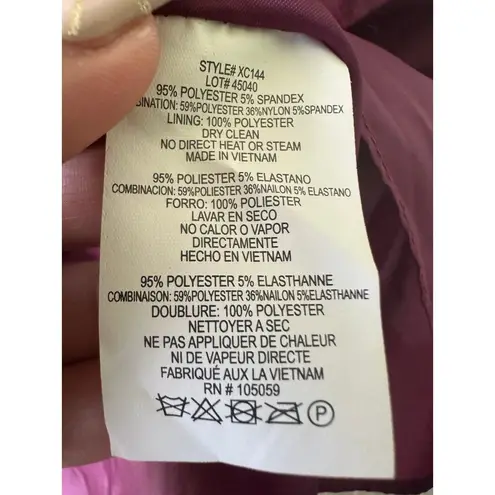 XScape X By Mesh Inset Fit & Flare Pleated Iridescent Skirt Cocktail Dress 8