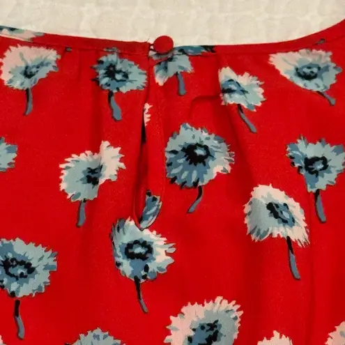 J.Crew Flirty Ruffle Floral Frenzy Dress Sz 0 Romantic Business Casual Coquette