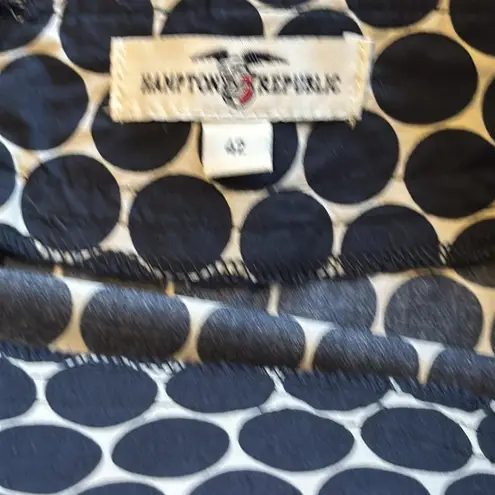 HAMPTON REPUBLIC Navy and White Polka Dot A