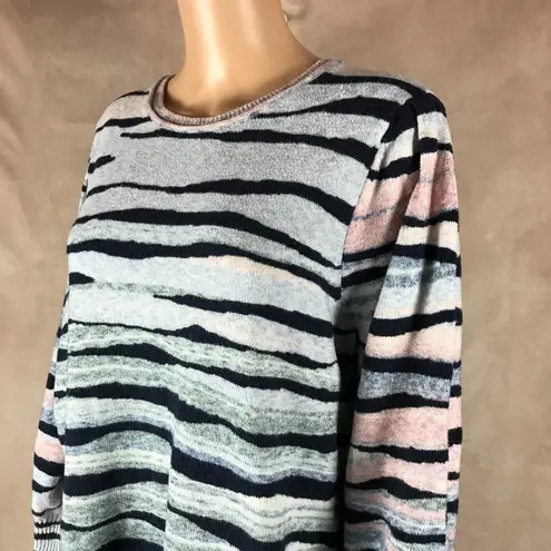 NIC + ZOE Multi Color Cozy "Snowed In" Sweater 1X