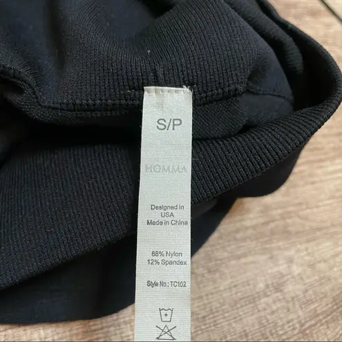 Homma Premium Thick High Waist Tummy Compression Slimming Legging Size Small Black