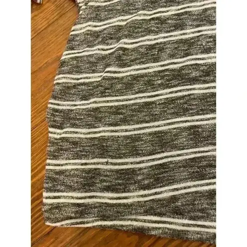 Anthropologie  Postmark Striped Turtleneck Gray Knit Sweater, S