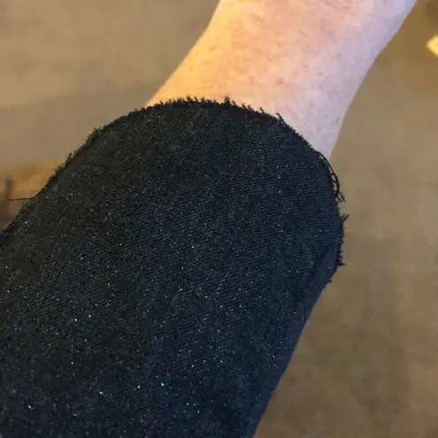 Zadig & Voltaire Deluxe Black Shimmer Zip Blazer - Size M