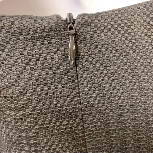 David Meister Black Textured Sheath Dress with a Waist Knot Detail