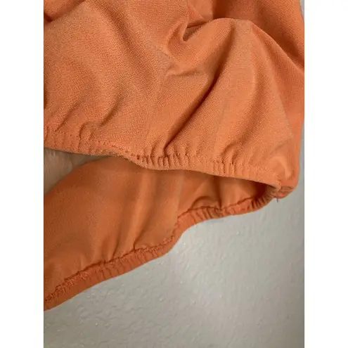 Melissa Paige Womens Top Large Sleeveless Rounded Neckline Key Hole Ribbon Tie