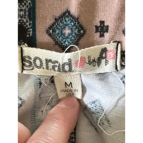 So Rad by A Boho Patchwork Print Mini Skirt – Size M – Made in USA Size M