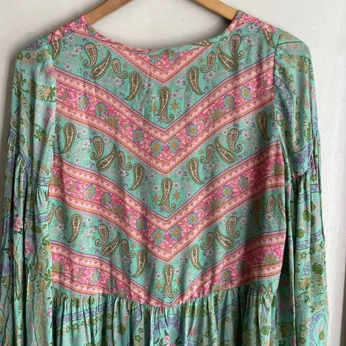 Spell & The Gypsy Collective City Lights Blouse Sage Blush