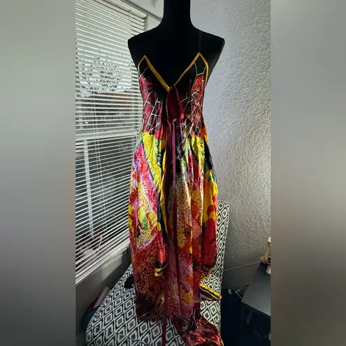 “Vestido Bohemio de Estilo Único Yellow Size M