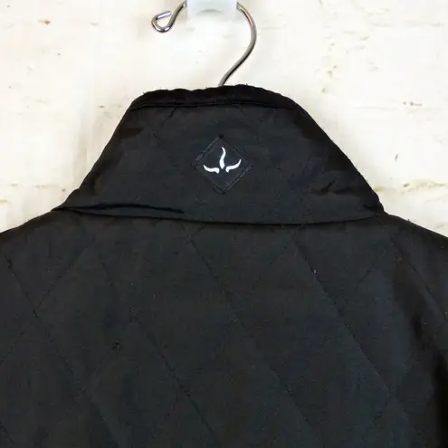 prAna Jacket Womens S Black Full Zip Fleece Line Lightweight Coat Gorpcore FLAW