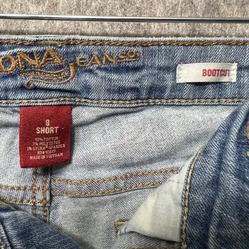 Arizona Jeans Arizona Jean Co. Bootcut Jeans Light Wash Denim Comfort Stretch Size 8 Short