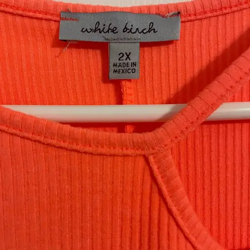 White Birch NWOT Women’s  Plus Size Orange Tank Top