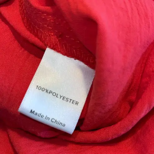 Evereve Womens Dani Cutout Sleeveless Braided Belted Jumpsuit Red pink Medium NW