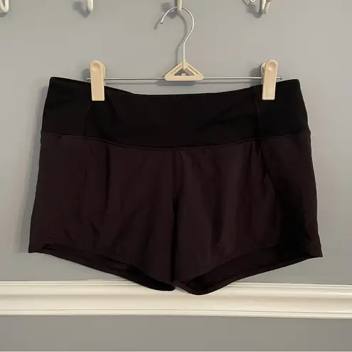 Lululemon  Black Run Times Short 4"