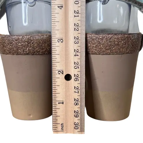 Naot Sandals Earthtone Leather Wedge Platform Sandals Shoe Size 40 L9 US 9