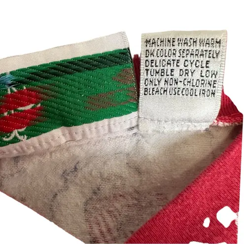 Vintage 80s 90s Heavyweight Sleeping Bears Nightgown Sleep Shirt Long White