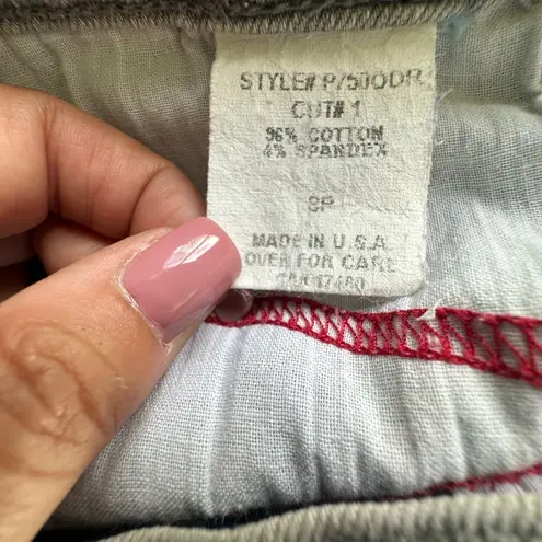 NYDJ Women's Light Gray Wash Embellished Mini Jewel Studs Denim Jeans Size 8P