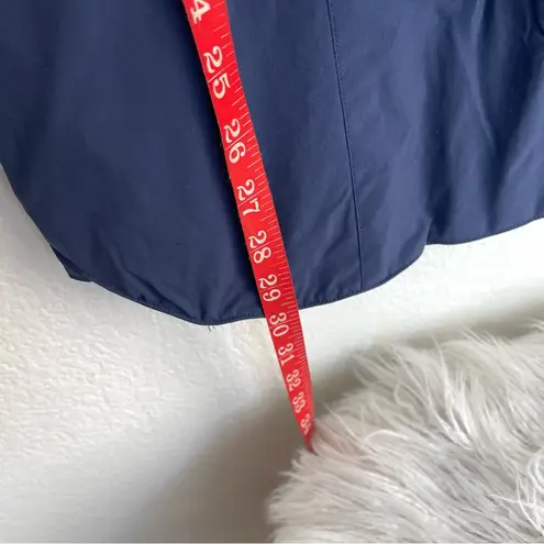 Toad & Co Aeriem Jacket Cozy and Cute navy blue long sleeves hand warmer pocket