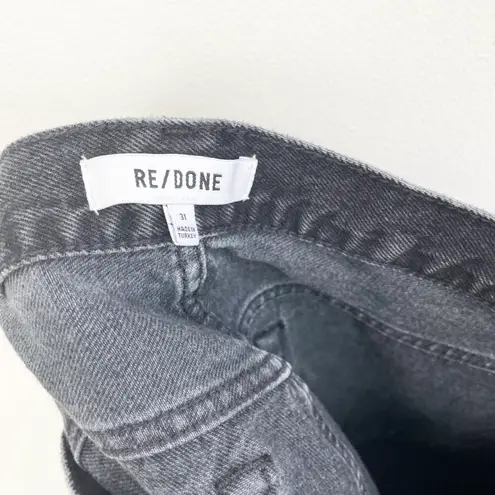 RE/DONE Redone Aged Black High-Rise Stove Pipe Jeans