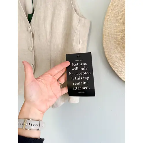 Tuckernuck | NWT Freya Linen Swing Vest | Sz S