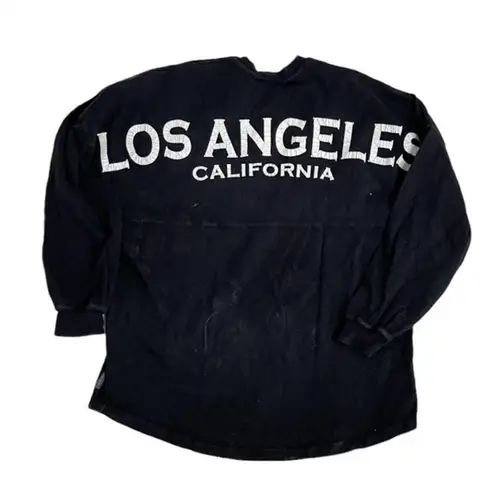 Spirit  Jersey Los Angeles California Black White Crackle Lettering Unisex Medium