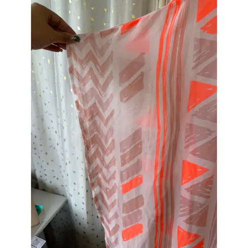 MRP Mr Price Embellished Trim Sheer Tribal Print Kaftan Swim Cover Up One Size Size undefined