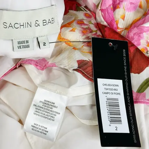 SACHIN & BABI Chelsea One Shoulder Bow Gown, Campo Di Fiore, 2 (US) Pink