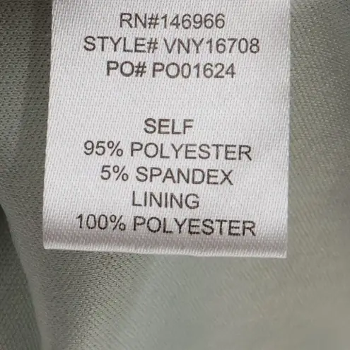 Crystal Doll Sage Green Tiered Mini Dress Cottage Peasant Boho Puff Sleeve Textured Size M