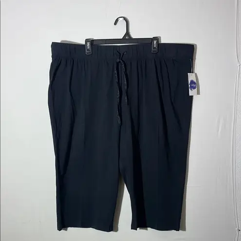 Sleepwear PJ . Índigo . Cotton Capri Size:2X Women (B2)!! Black