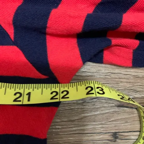 Levi's Blue & Red Stripe Long Sleeve Crop Top