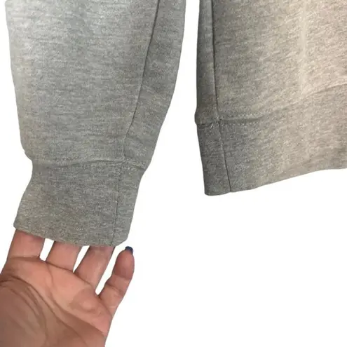 Max jeans Gray Embroidered Long Sleeve Casual Pullover Sweatshirt Women Sz S