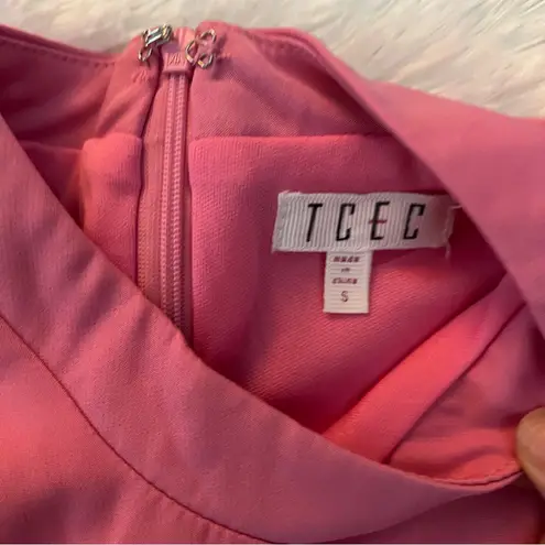 TCEC Sleeveless Pink Mini Dress Women’s Small – Lined, Hidden Back Zipper