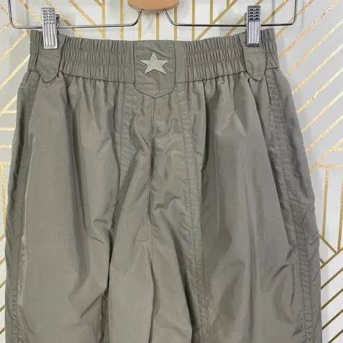 Bogner Ski Snow Pants Grey Taupe Puffer Nylon Tan Size 10