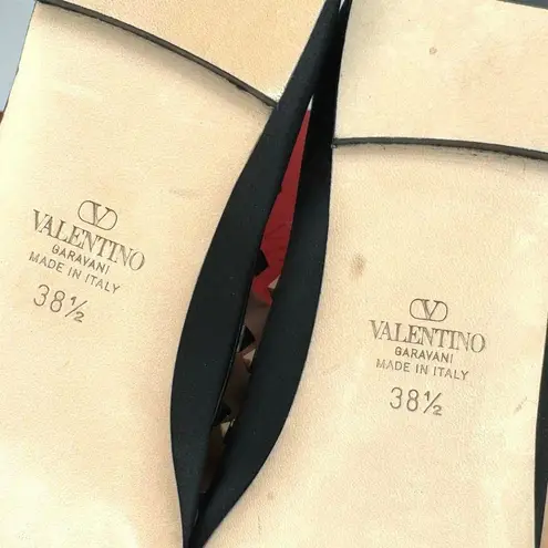 Valentino Garavani Black Rockstud Ballerina Flat Nero 38.5