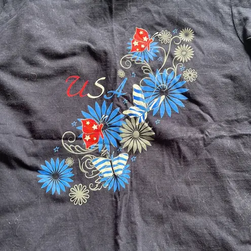 Holiday Editions USA floral T shirt Size XL