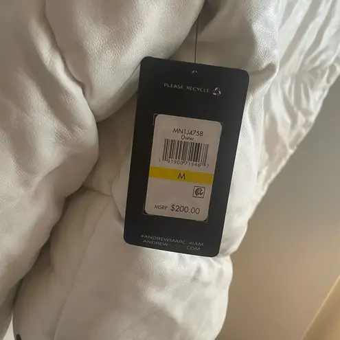 Marc New York NWOT Performance Hooded Vegan Leather Super Puffer Jacket