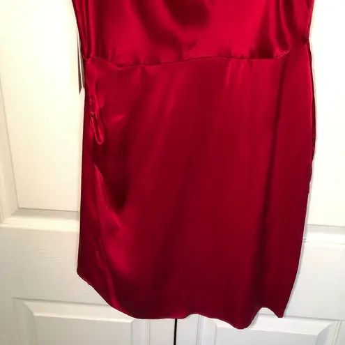 Amanda Uprichard NWT  100% Silk Cowl Neck Mini Dress Size M - Image 4