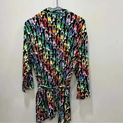 Alice + Olivia  “Willa Rainbow Stace Robe Kimono Size Xs Multicolor