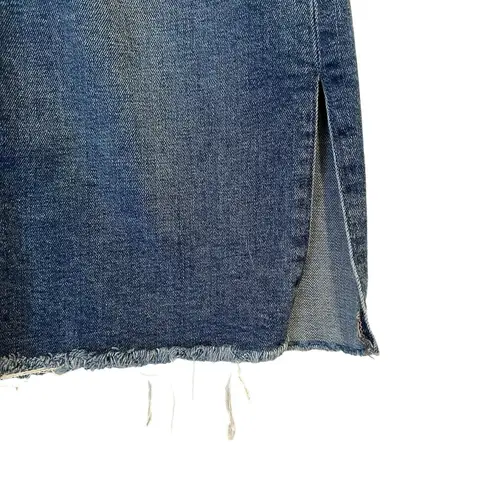 Dear John  Oakland Classic High Waisted Double Side Slit Denim Mini Skirt Size 25