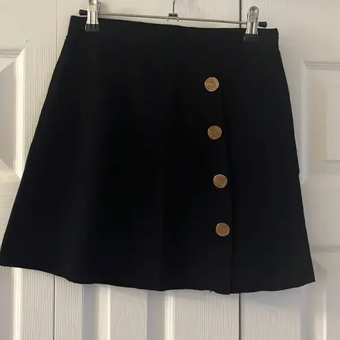 ZARA black mini knit skirt